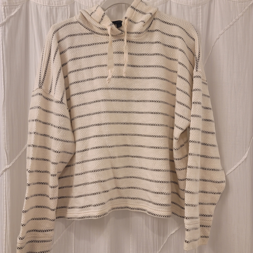 J Crew Herringbone Zigzag Hoodie - Picture 2 of 4